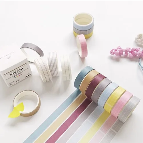 4 Pcs/pack Grid Pure Color Washi Tape set DIY Scrapbooking Sticker Label Masking Tape Box School Office Supply
4 Pcs/pack Grid Pure Color Washi Tape set DIY Scrapbooking Sticker Label Masking Tape Box School Office Supply