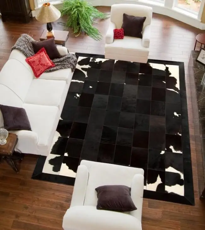 Black/Dark Brown/White Natural Cowhide Patchwork Area Shaggy Fur Rug Model No.RugFur-001A
Black/Dark Brown/White Natural Cowhide Patchwork Area Shaggy Fur Rug Model No.RugFur-001A