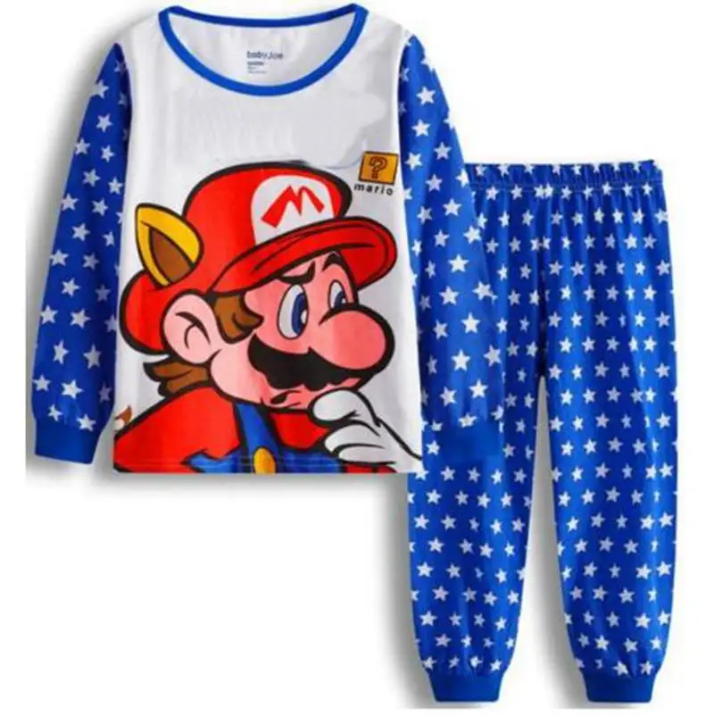 New Kids Pajama Set Boys Sleepwear 2-7 Years Girls Pijamas Set Children's Mario pyjama T-shirt + Pants Baby Girl/Boy Clothing
New Kids Pajama Set Boys Sleepwear 2-7 Years Girls Pijamas Set Children's Mario pyjama T-shirt + Pants Baby Girl/Boy Clothing