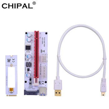 CHIPAL 10PCS NGFF M.2 M Key VER008S PCI-E 16X Riser Card 60CM 008S PCIE Extender with SATA 6Pin 4Pin Molex Power for BTC Mining
CHIPAL 10PCS NGFF M.2 M Key VER008S PCI-E 16X Riser Card 60CM 008S PCIE Extender with SATA 6Pin 4Pin Molex Power for BTC Mining
