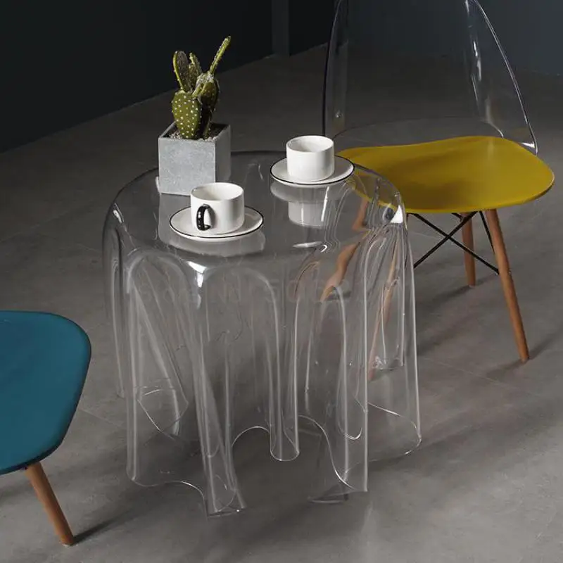 Floating corner several Nordic acrylic table simple European living room round table creative transparent coffee table
Floating corner several Nordic acrylic table simple European living room round table creative transparent coffee table