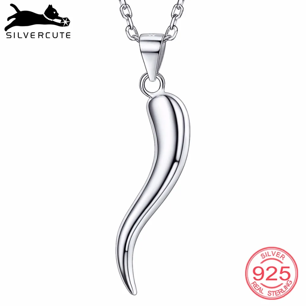 SILVERCUTE 925 Sterling Silver Italian Horn Pendant Necklace For Women Girls Talisman Jewelry Lucky Amulet Necklaces SCP6485B
SILVERCUTE 925 Sterling Silver Italian Horn Pendant Necklace For Women Girls Talisman Jewelry Lucky Amulet Necklaces SCP6485B