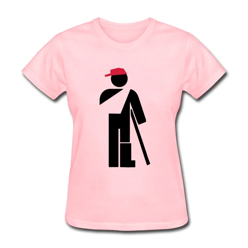 Фото Gildan Girl's Tee-Shirt a man walking with stick Print Vintage Quotes Shirts for Girls On Sale | Женская одежда