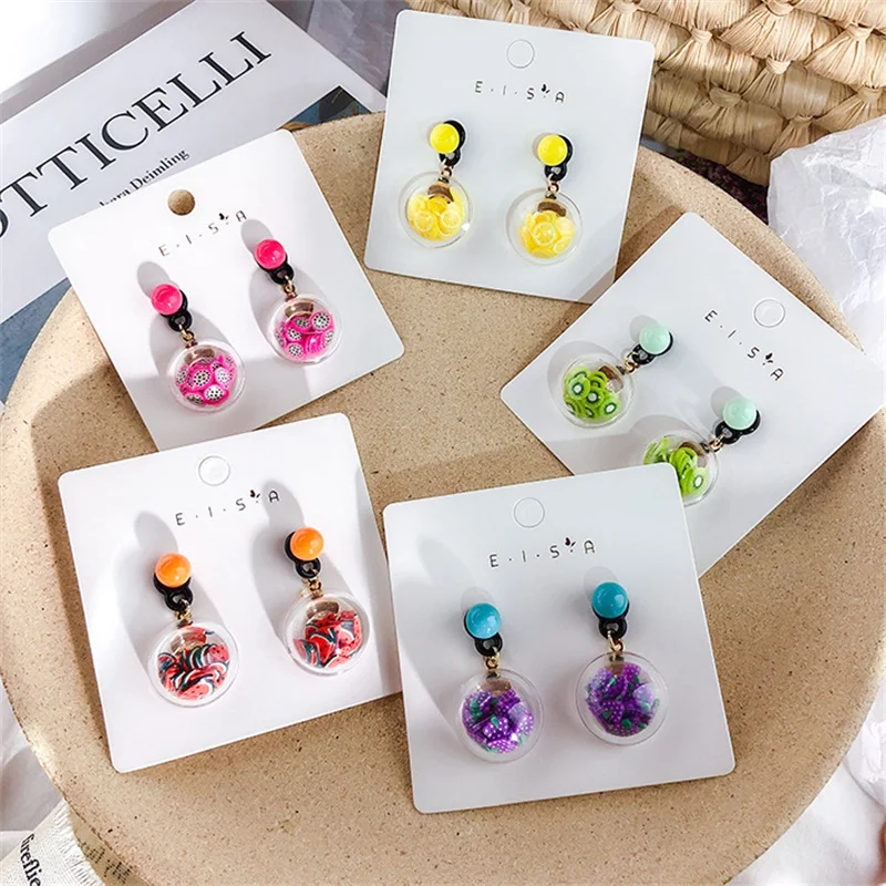 2019 Fashion Korean Summer New Fruit Glass Ball Ear Hook Color Funny Transparent Hanging Earrings Beach Dress Cute Jewelry MS
2019 Fashion Korean Summer New Fruit Glass Ball Ear Hook Color Funny Transparent Hanging Earrings Beach Dress Cute Jewelry MS