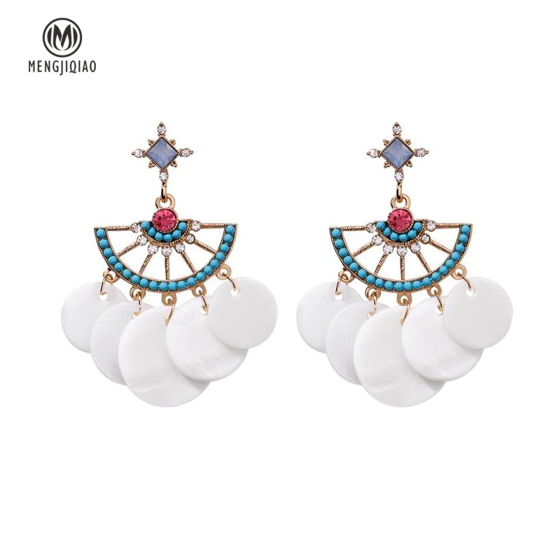 MENGJIQIAO 2018 New Statement Vintage White Acrylic Wafer Tassel Earrings For Women Fashion Jewelry Semicircle Big Drop Brincos
MENGJIQIAO 2018 New Statement Vintage White Acrylic Wafer Tassel Earrings For Women Fashion Jewelry Semicircle Big Drop Brincos