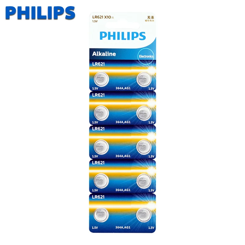 philips 10pcs LR621 SR621 164 Button Batteries LR621W CX60 364A Cell Coin Alkaline Battery 1.5V TR621SW For Watch Toys Remote
philips 10pcs LR621 SR621 164 Button Batteries LR621W CX60 364A Cell Coin Alkaline Battery 1.5V TR621SW For Watch Toys Remote