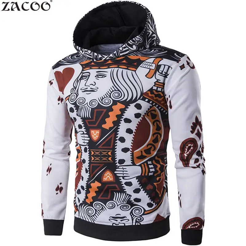 ZACOO Men's Fashion 3D Playing Cards Poker Printing Pullover Jacket British Style Fashion Jacket Men Jaqueta Autumn Clothing
ZACOO Men's Fashion 3D Playing Cards Poker Printing Pullover Jacket British Style Fashion Jacket Men Jaqueta Autumn Clothing