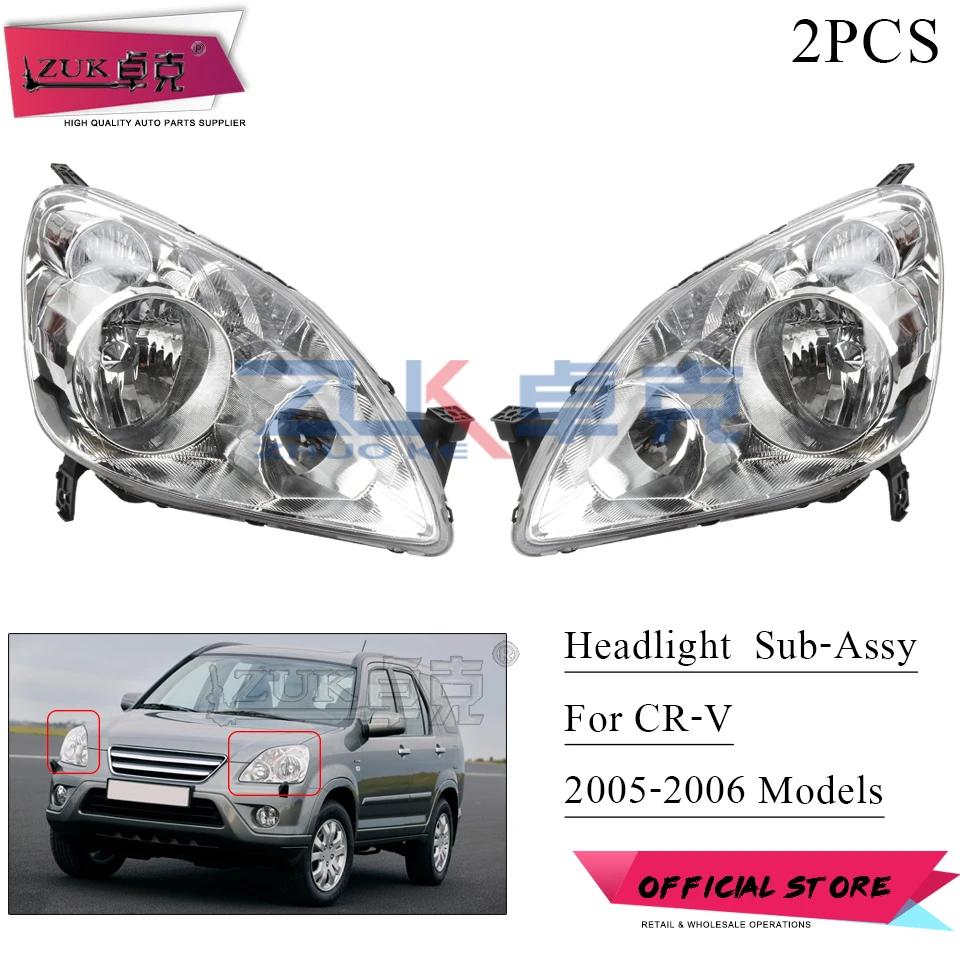 ZUK 2PCS Front Bumper Headlight For HONDA CRV CR-V 2002 2003 2004 2005 2006 RD5 RD7 Yellow/White Headlamp Head Light Lamp
ZUK 2PCS Front Bumper Headlight For HONDA CRV CR-V 2002 2003 2004 2005 2006 RD5 RD7 Yellow/White Headlamp Head Light Lamp