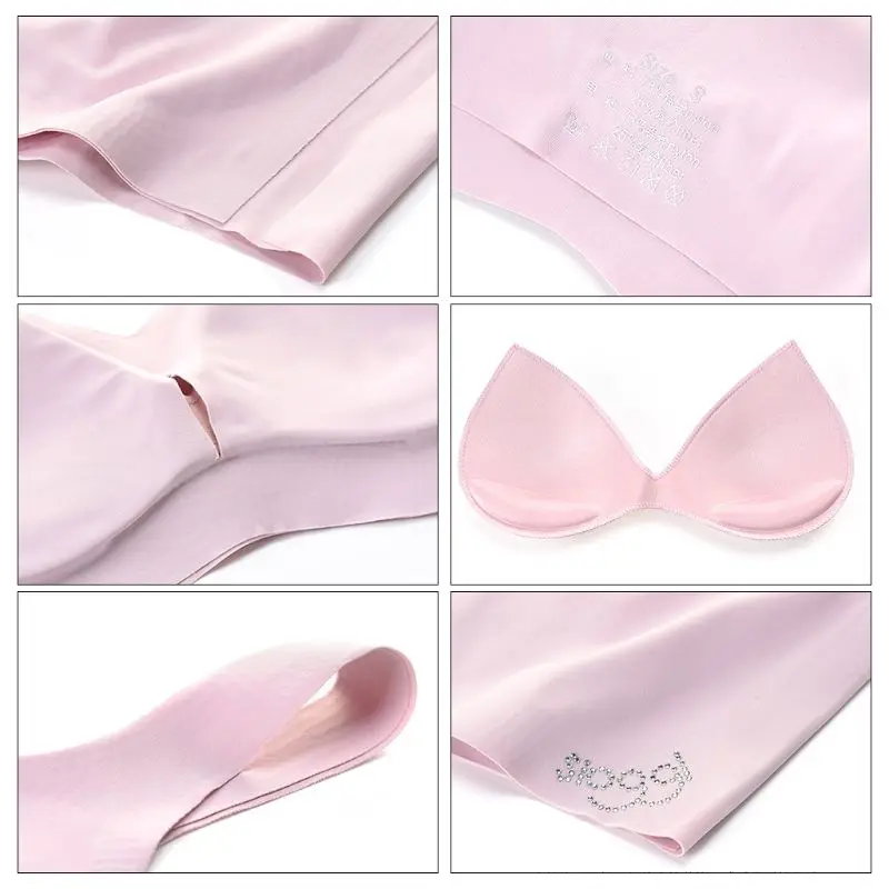 1 Pc Womens Summer Ice Silk Cooling Underwear Seamless Water Drop Padded No Rims Sleeping Bra Solid Color Sports Yoga Top
1 Pc Womens Summer Ice Silk Cooling Underwear Seamless Water Drop Padded No Rims Sleeping Bra Solid Color Sports Yoga Top