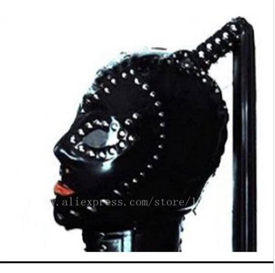Black Natural Latex Hood with Pigtail Custom-made Sexy Women Rubber Mask with Latex Wig
Black Natural Latex Hood with Pigtail Custom-made Sexy Women Rubber Mask with Latex Wig