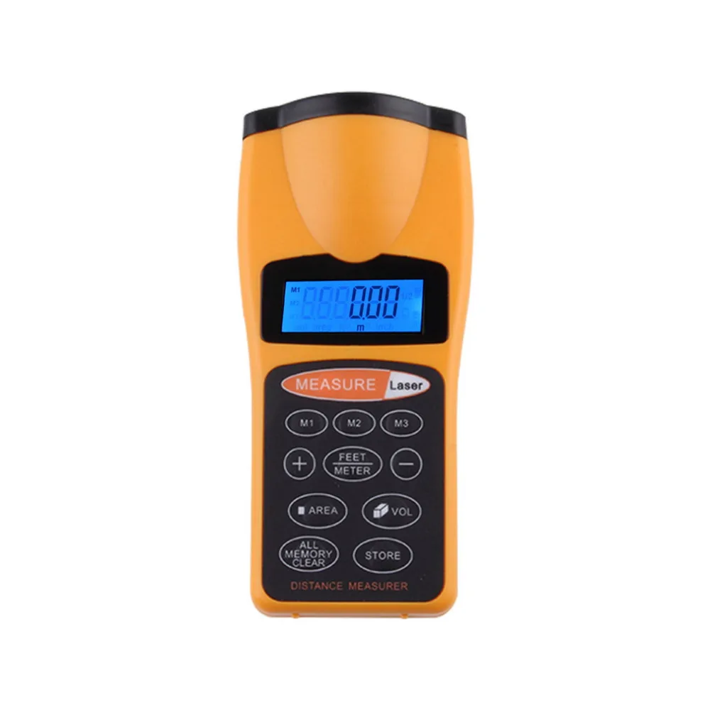 Digital LCD Ultrasonic Distance Measure Tape Measure Meter Laser Designator Point Rangefinder Area Calculator Laser Pointer
Digital LCD Ultrasonic Distance Measure Tape Measure Meter Laser Designator Point Rangefinder Area Calculator Laser Pointer