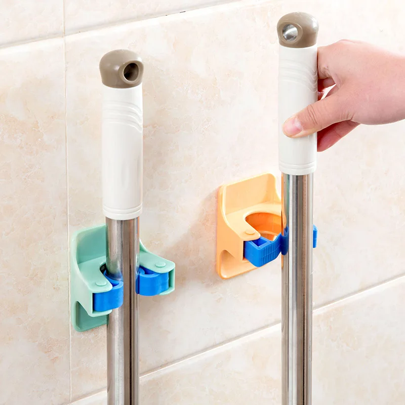 Strong-Adhesive-Mop-Towel-Bathroom-Free-Punch-Sweep-Porter-Bathroom-Suction-Wall-Mop-Clip-Holder