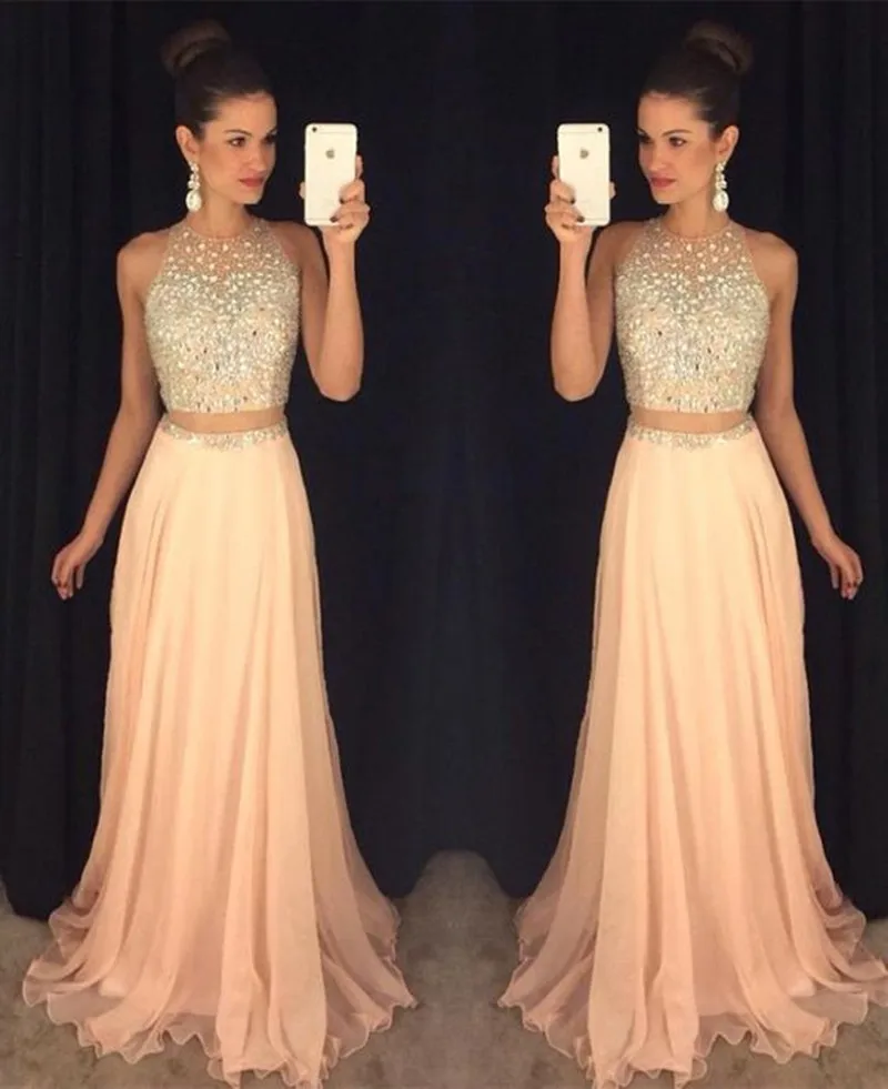 High Quality Beaded Two Pieces Prom Evening Dresses for Teens Custom Made Chiffon Long Party Dress
High Quality Beaded Two Pieces Prom Evening Dresses for Teens Custom Made Chiffon Long Party Dress
