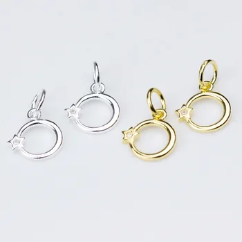100% 925 Sterling Silver Round Circle Zircon Charms 8mm Fashion Silver Designer Pendants Findings Fit DIY Jewelry Making Earring
100% 925 Sterling Silver Round Circle Zircon Charms 8mm Fashion Silver Designer Pendants Findings Fit DIY Jewelry Making Earring