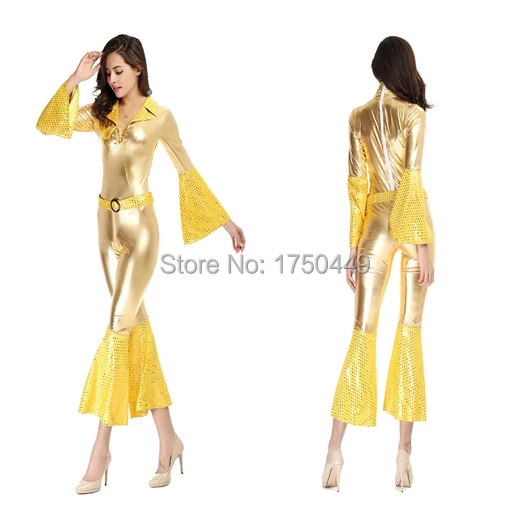 Wholesale Fashion Rompers Sexy PVC Lady Gaga Costume Yellow Flare Sleeve Catsuit Latex Shiny Club Stage Leather Bodycon Jumpsuit
Wholesale Fashion Rompers Sexy PVC Lady Gaga Costume Yellow Flare Sleeve Catsuit Latex Shiny Club Stage Leather Bodycon Jumpsuit