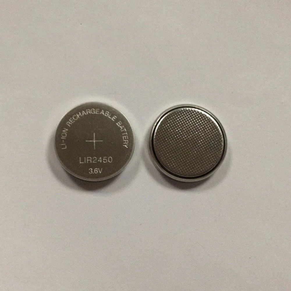 2PCS/LOT 3.6V LIR2450 LIR 2450 Rechargeable CMOS BIOS Button Coin Cell Li-ion Lithium
2PCS/LOT 3.6V LIR2450 LIR 2450 Rechargeable CMOS BIOS Button Coin Cell Li-ion Lithium