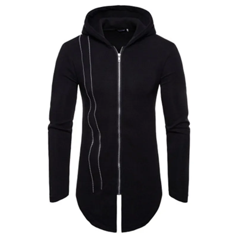 Autumn winter Hoodies Men 2018 Black Cardigan Zipper Long Hoodie Men Hooded Mantle Hip Hop Clothing Cloak Hoodie Outerwear
Autumn winter Hoodies Men 2018 Black Cardigan Zipper Long Hoodie Men Hooded Mantle Hip Hop Clothing Cloak Hoodie Outerwear