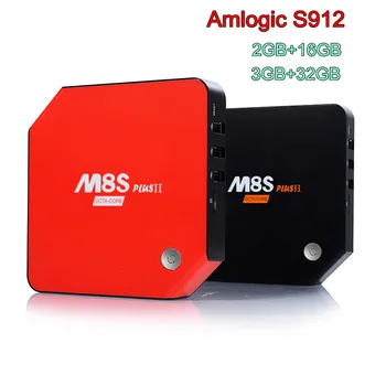 M8S Plus II 2G/3G 16G/32G Android 6.0 Smart TV BOX Amlogic S912 2.4G/5GHz Wifi BT 4K H.265 Media Player Set Top Box
M8S Plus II 2G/3G 16G/32G Android 6.0 Smart TV BOX Amlogic S912 2.4G/5GHz Wifi BT 4K H.265 Media Player Set Top Box