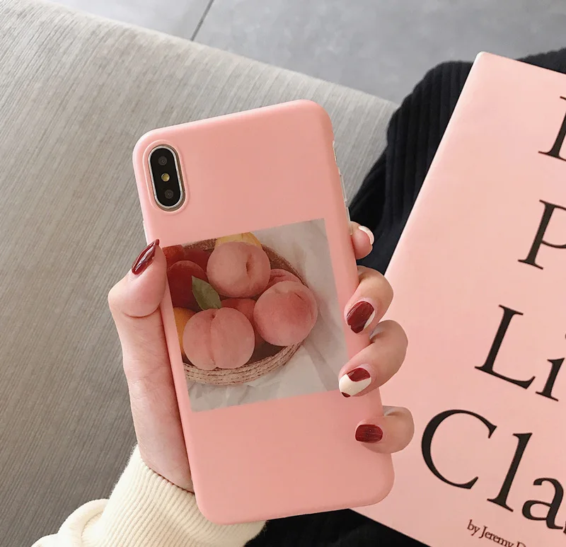 For Fruit peach illustration xs max apple X mobile phone shell iphone8/7plus/6s/XR pink soft cover female protective shell
For Fruit peach illustration xs max apple X mobile phone shell iphone8/7plus/6s/XR pink soft cover female protective shell