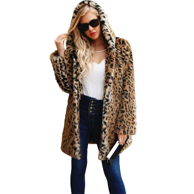 New Women's Ladies Winter Fluffy Faux Fur Coats Leopard Printed Warm Jacket Plus Size Shaggy Hooded Coat Long Sleeve Outerwear
New Women's Ladies Winter Fluffy Faux Fur Coats Leopard Printed Warm Jacket Plus Size Shaggy Hooded Coat Long Sleeve Outerwear