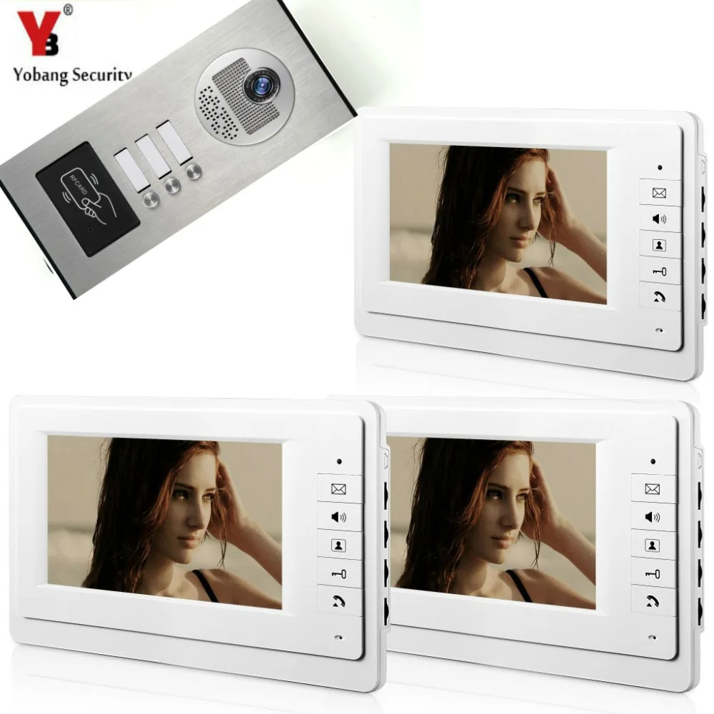 YobangSecurity 7 Inch HD Security Video Door Phone System Inches Video Door Machine RFID Access Control 1 Camera 3 Monitor .
YobangSecurity 7 Inch HD Security Video Door Phone System Inches Video Door Machine RFID Access Control 1 Camera 3 Monitor .