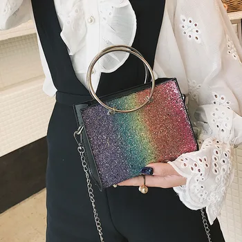 SENDEFN Ring small bag 2018 new Korean style sequins fashion simple chain strap small shoulder bag Lady Crossbody Bags
SENDEFN Ring small bag 2018 new Korean style sequins fashion simple chain strap small shoulder bag Lady Crossbody Bags