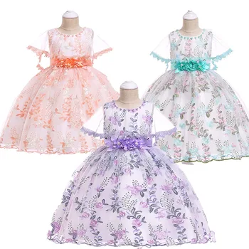 Summer 2019 Princess Dress for Girls Party Wedding Girls Dress Floral Appliques Kids Dresses for Girls Elegant Floral Custome
Summer 2019 Princess Dress for Girls Party Wedding Girls Dress Floral Appliques Kids Dresses for Girls Elegant Floral Custome