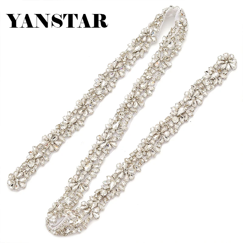 YANSTAR Rhinestones Appliques By The 1 Yard Tirm For Wedding Dress Belt Clear Rose Gold Crystal For DIY Bridal Gown Sash YS857
YANSTAR Rhinestones Appliques By The 1 Yard Tirm For Wedding Dress Belt Clear Rose Gold Crystal For DIY Bridal Gown Sash YS857