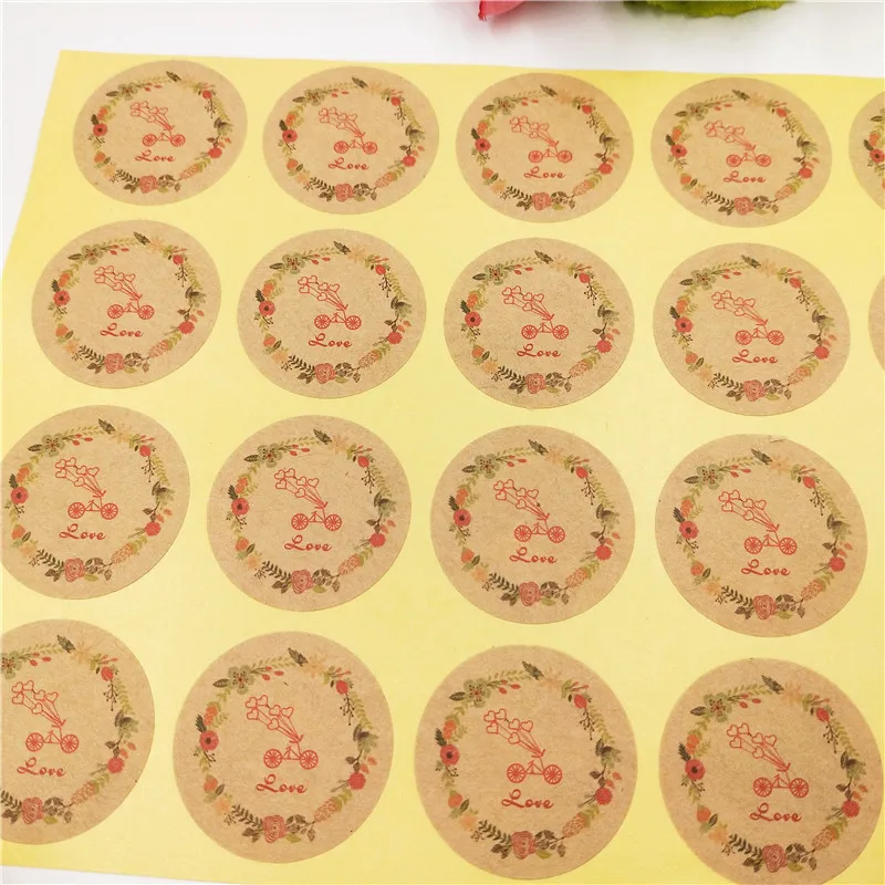 500pcs Kraft Diameter 3cm Love Labels Romantic breath Flower Bike Sticker Label Handmade Seal Label For Gift/Box/Cups/Bake/Tips
500pcs Kraft Diameter 3cm Love Labels Romantic breath Flower Bike Sticker Label Handmade Seal Label For Gift/Box/Cups/Bake/Tips