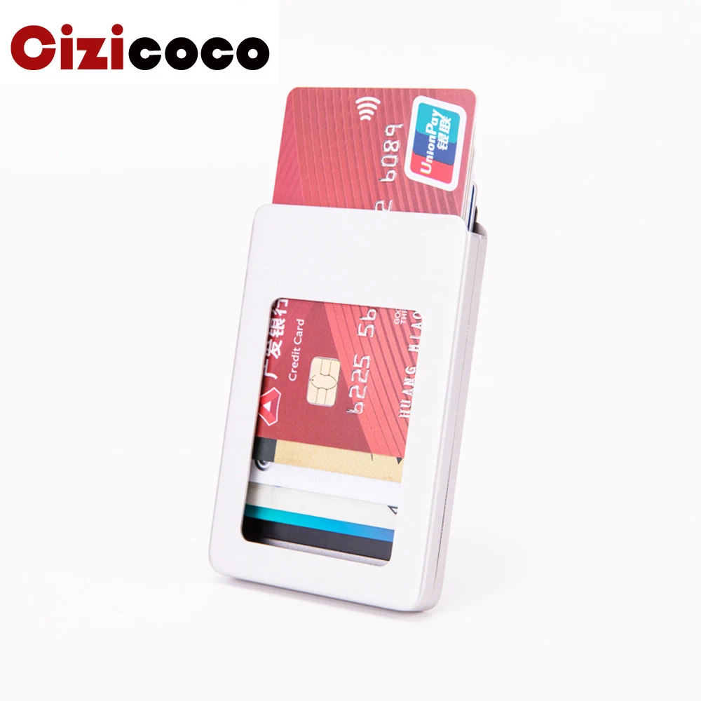 Cizicoco New Credit Card Holders RFID Aluminum Box Card Wallet Fashion Casual Card Case Solid Metal High Quality Wallets
Cizicoco New Credit Card Holders RFID Aluminum Box Card Wallet Fashion Casual Card Case Solid Metal High Quality Wallets