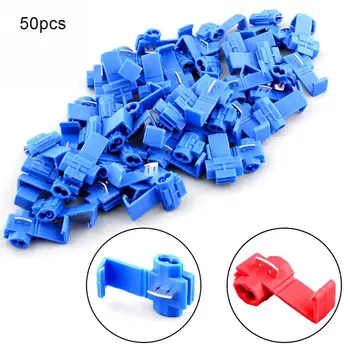 50Pcs Electrical Wire Cable Crimp Terminals Insulated Quick Splice Scotch Lock Red 22-18 AWG Blue 18-14 AWG Connectors #0304
50Pcs Electrical Wire Cable Crimp Terminals Insulated Quick Splice Scotch Lock Red 22-18 AWG Blue 18-14 AWG Connectors #0304