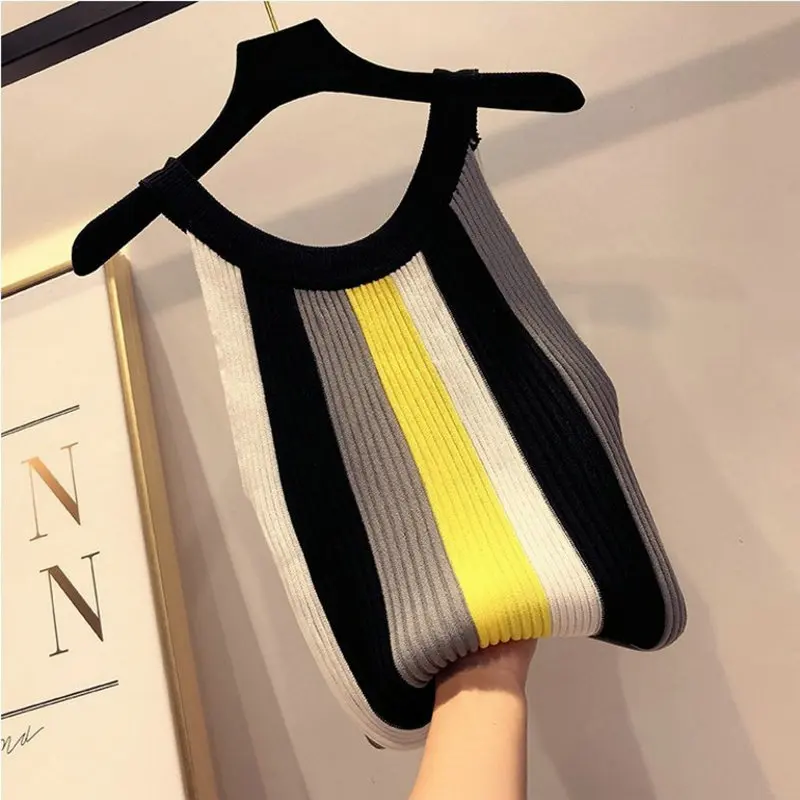 Hot 2019 Summer Women's Clothes Tank Tops Striped Knit Vest Strapless Sexy Sling Slim Sleeveless Shirt Tank Tops Striped TB03
Hot 2019 Summer Women's Clothes Tank Tops Striped Knit Vest Strapless Sexy Sling Slim Sleeveless Shirt Tank Tops Striped TB03