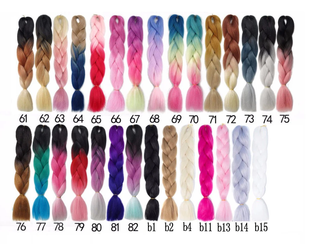 Synthetic Braiding Crochet Blonde Hair Extensions