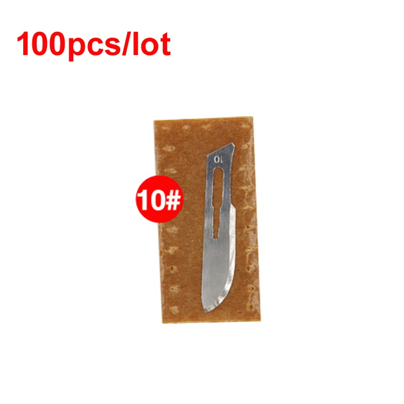 100pcs/lot Blade 10# Surgery Scalpel Opening Repair Tools Knife for Disposable Sterile/Mobile Phone/Beauty/DIY
100pcs/lot Blade 10# Surgery Scalpel Opening Repair Tools Knife for Disposable Sterile/Mobile Phone/Beauty/DIY