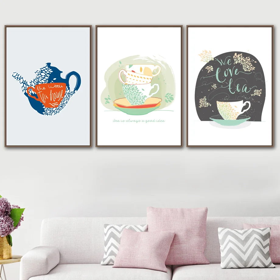 Cartoon Teapot Cup Wall Art Canvas Painting Nordic Posters And Prints Canvas Art Wall Pictures For Restaurant Kitchen Wall Decor
Cartoon Teapot Cup Wall Art Canvas Painting Nordic Posters And Prints Canvas Art Wall Pictures For Restaurant Kitchen Wall Decor