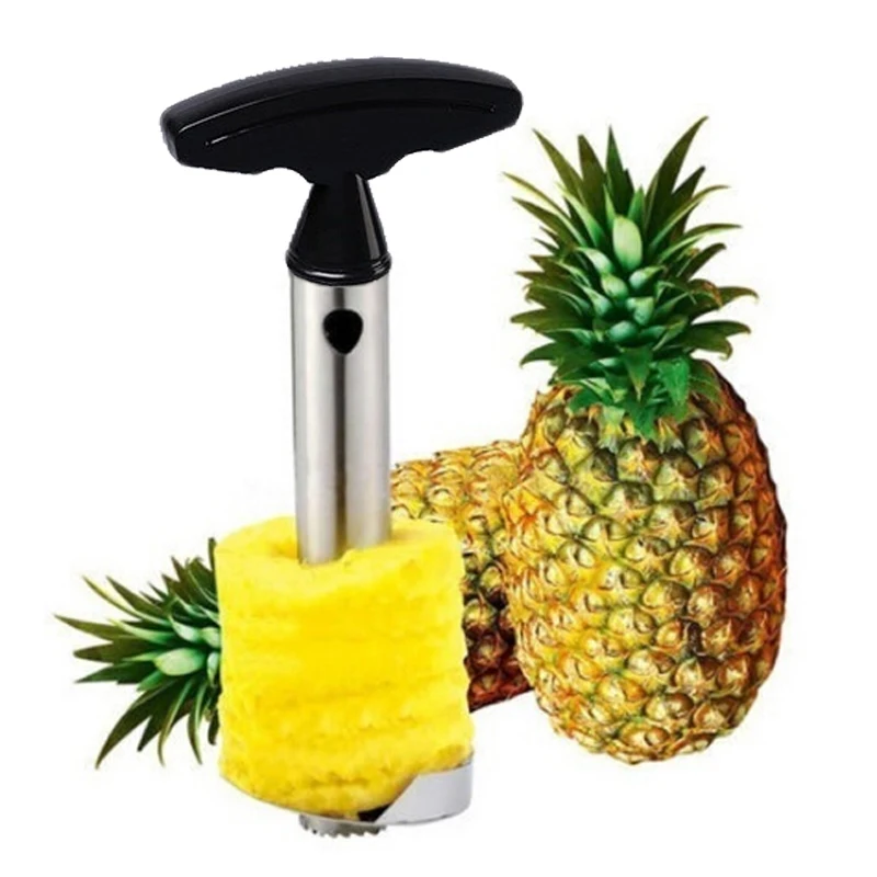 stainless steel and ABS Fruit Pineapple Peeler Corer Slicers Zesters Kitchen Cutter Easy Tool Gadgets Accessories | Дом и сад