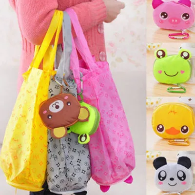 Cartoon Animal Foldable Shopping Tote Reusable Eco Folding Bag Panda Frog Pig Bear waterproof shopping bags Storage Bags
Cartoon Animal Foldable Shopping Tote Reusable Eco Folding Bag Panda Frog Pig Bear waterproof shopping bags Storage Bags