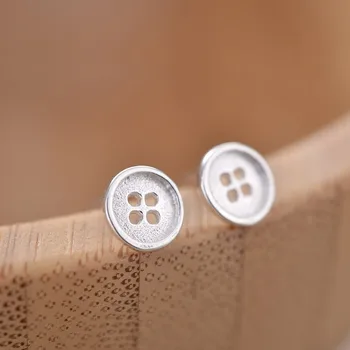 Bijoux Romantic Silver Color Button Round Earrings For Women Girls Simple Earrings Pendientes Brincos Fashion Jewelry
Bijoux Romantic Silver Color Button Round Earrings For Women Girls Simple Earrings Pendientes Brincos Fashion Jewelry