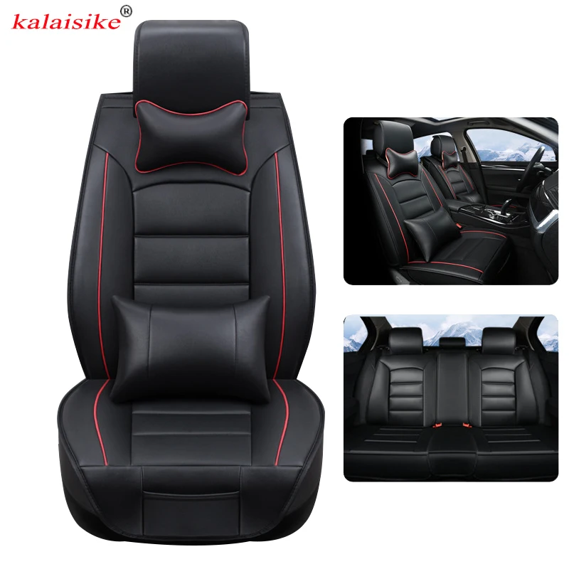 kalaisike leather Universal Car Seat Cover for Mercedes Benz all models c200 w212 A180 B200 c300 E class GLA GLE S500 GLK CLA | Автомобили