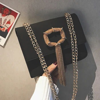 Fashion Chain Tassel Flap Shoulder Bag with Golden Chain Scrub PU Leather Crossbody Bags for Women 2018 Women Messenger Bags
Fashion Chain Tassel Flap Shoulder Bag with Golden Chain Scrub PU Leather Crossbody Bags for Women 2018 Women Messenger Bags
