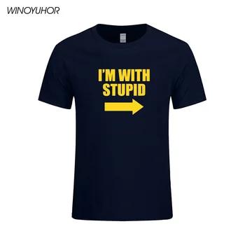 Funny I'm With Stupid T Shirt Men Custom Pattern Cotton Short Sleeve Tees Man Joke Slogan Rude Present T-shirt Casual Tops
Funny I'm With Stupid T Shirt Men Custom Pattern Cotton Short Sleeve Tees Man Joke Slogan Rude Present T-shirt Casual Tops