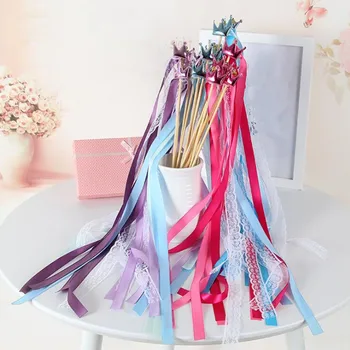 24pcs /lot Colorful Crown Ribbon Wands Twirling Wedding Ribbon Streamer Stick Marriage Wedding Decoration Party Supplies
24pcs /lot Colorful Crown Ribbon Wands Twirling Wedding Ribbon Streamer Stick Marriage Wedding Decoration Party Supplies