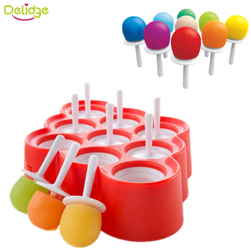 Delidge 1 pcs 9 Hole Round Popsicle Ice Mold Food-Grade Plastic+Silicone Fruit Juice Milk DIY Popsicle Mold Tray Kitchenware
Delidge 1 pcs 9 Hole Round Popsicle Ice Mold Food-Grade Plastic+Silicone Fruit Juice Milk DIY Popsicle Mold Tray Kitchenware