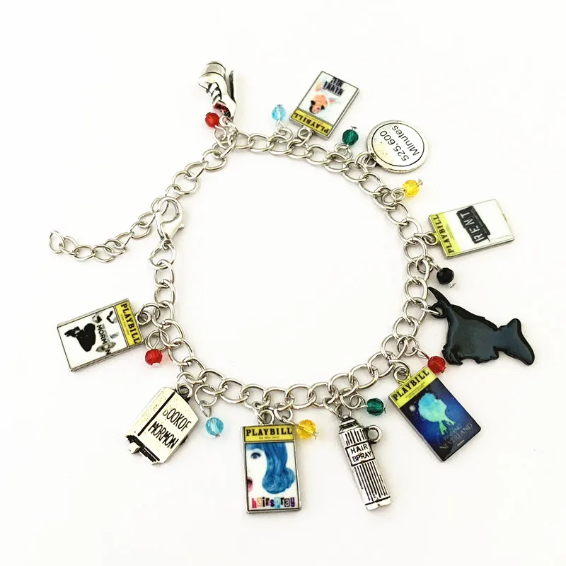 FANTASY UNIVERSE Free shipping 1pcs a book of Mormon hairspray finding neverland rent mamma Mia charm bracelet HHRXFHEJIE09
FANTASY UNIVERSE Free shipping 1pcs a book of Mormon hairspray finding neverland rent mamma Mia charm bracelet HHRXFHEJIE09