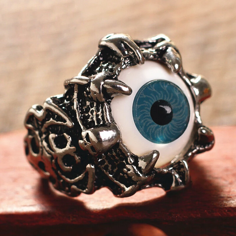 Fatpig Fashion Men's Punk Vintage Dragon Claw Blue Evil Eye Skull Stainless Steel Biker Ring
Fatpig Fashion Men's Punk Vintage Dragon Claw Blue Evil Eye Skull Stainless Steel Biker Ring