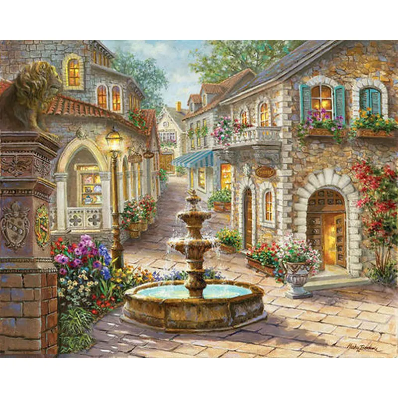 Handpainted City Fountain DIY Oil Painting By Number Landscape Picture Acrylic Paint for Home Decoration Pictures Art Poster
Handpainted City Fountain DIY Oil Painting By Number Landscape Picture Acrylic Paint for Home Decoration Pictures Art Poster