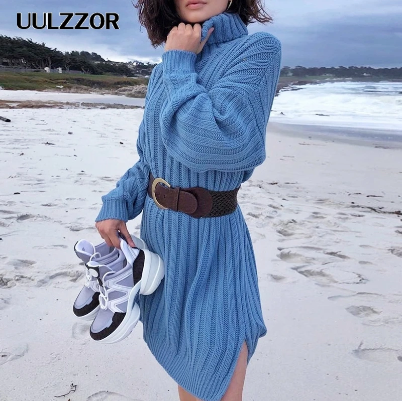 UULZZOR Elegant knitted dress women sweater dresses Autumn turtle neck female sweater dress casual ladies winter teal vestidos
UULZZOR Elegant knitted dress women sweater dresses Autumn turtle neck female sweater dress casual ladies winter teal vestidos