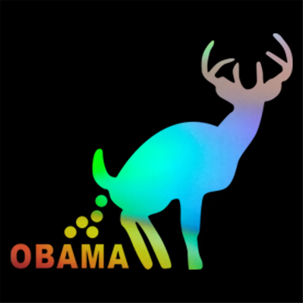 Car Sticker Anti Obama Want My Change Poop Funny | Автомобили и мотоциклы