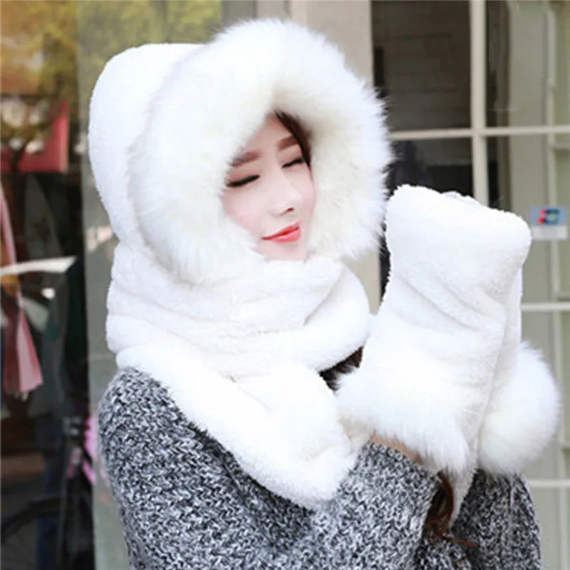 Hot Sale Warm Animal Faux Fur Hats Female Hat Scarf Gloves Fluffy Plush Cap Ear Hood Shawl Christmas Gift 012
Hot Sale Warm Animal Faux Fur Hats Female Hat Scarf Gloves Fluffy Plush Cap Ear Hood Shawl Christmas Gift 012