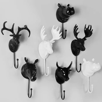 European cafe bar wall three-dimensional animal head wall hook deer retro creative personality decorative hanging hook
European cafe bar wall three-dimensional animal head wall hook deer retro creative personality decorative hanging hook